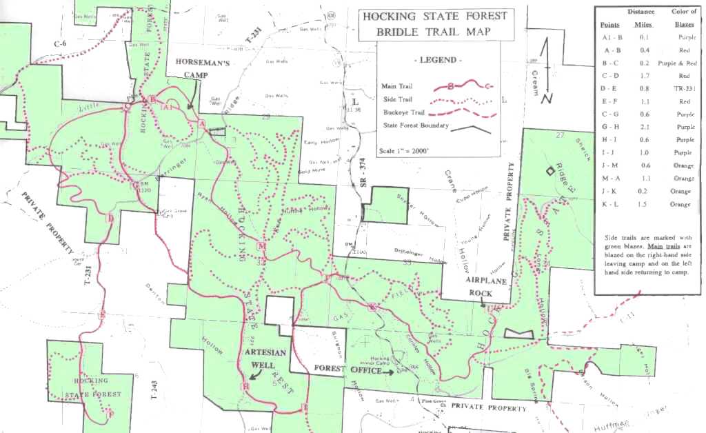 Hocking Hills State Forest Horse Trails
