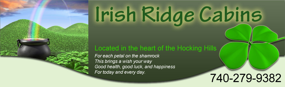 Irish ridge cabins banner
